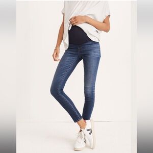 Madewell Maternity Over-the-Belly Skinny Jeans Danny Wash TENCEL Denim Size 29